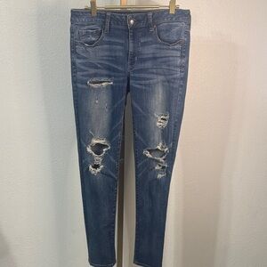 American Eagle Outfitters Dark Blue skinny Denim- Size 8